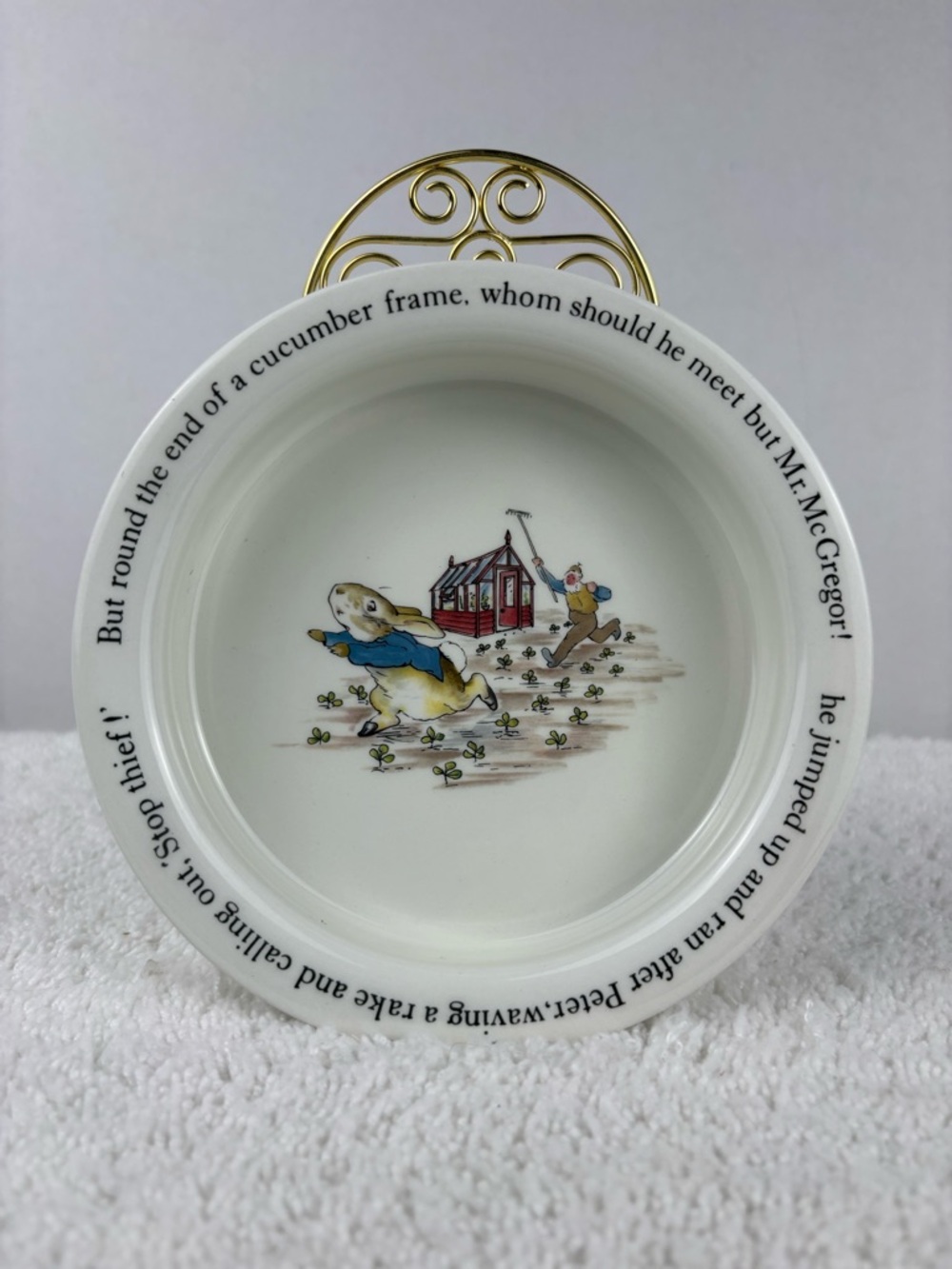 Vintage Wedgewood, Beatrix Potter, Peter Rabbit Child’s Porridge Bowl